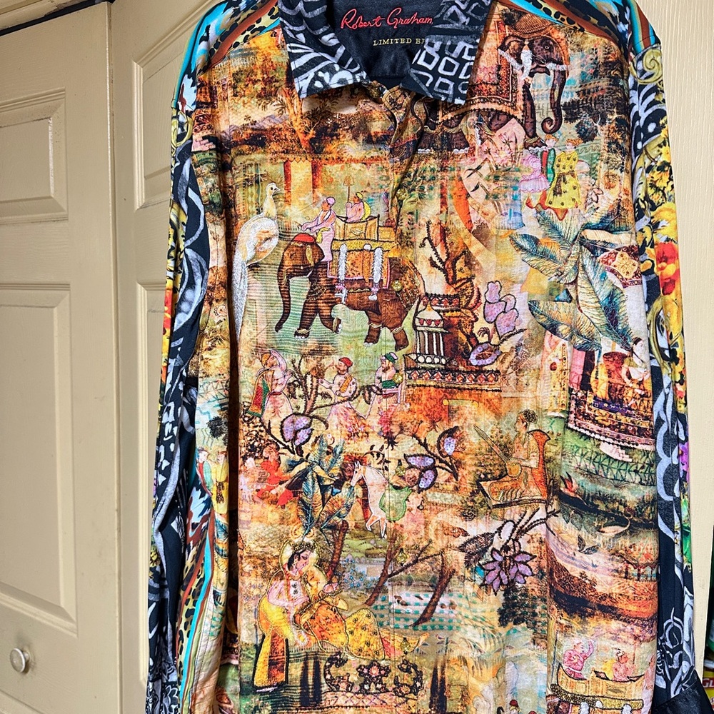 Robert Graham Limited Edition Black and Gray Shirt